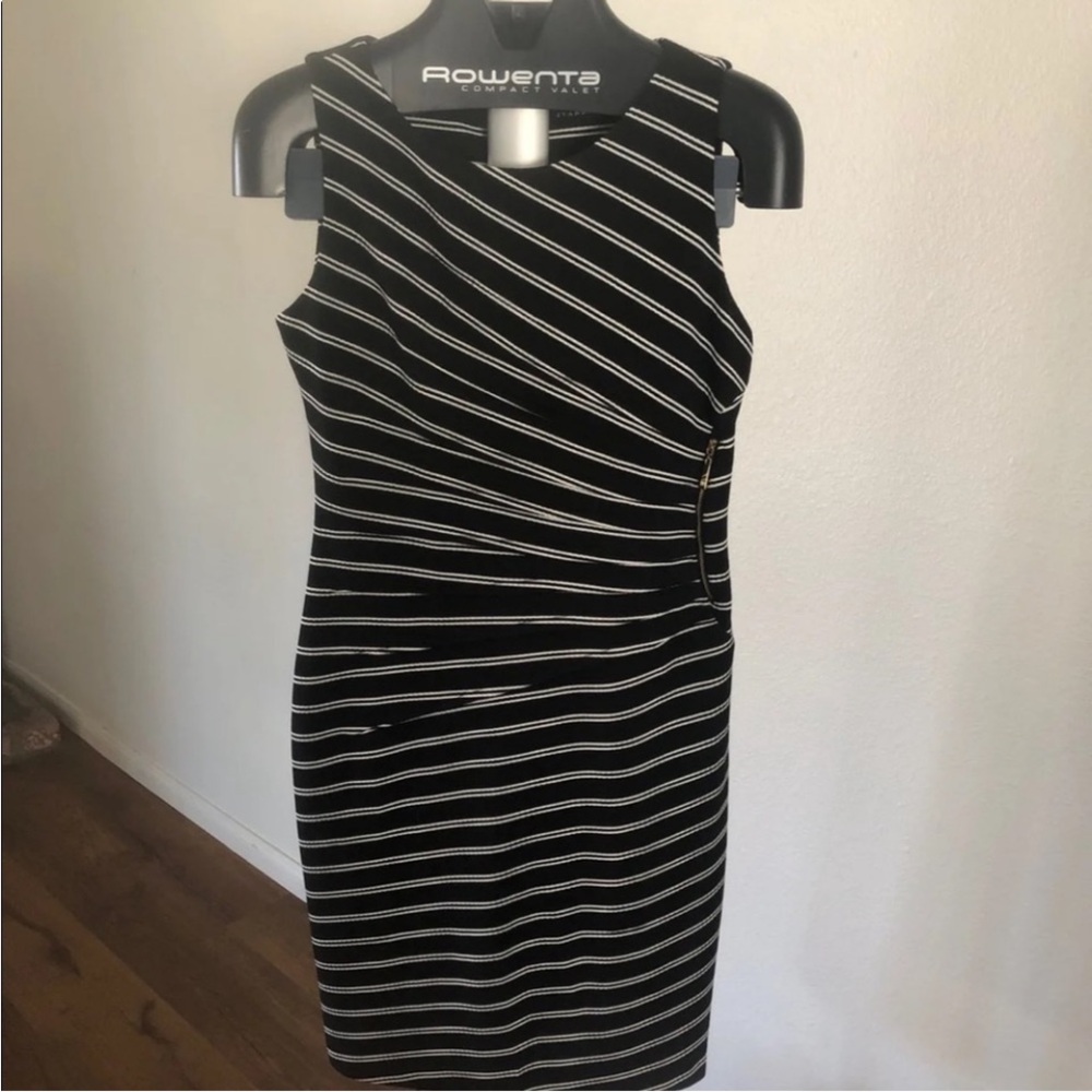 Ivanka Trump Black and White Mini Dress